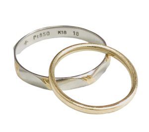Pt850 K18 リング おまとめ