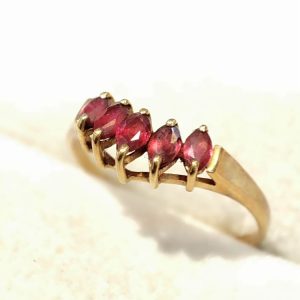 K18　リング　ルビー