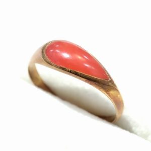 K18 リング 珊瑚