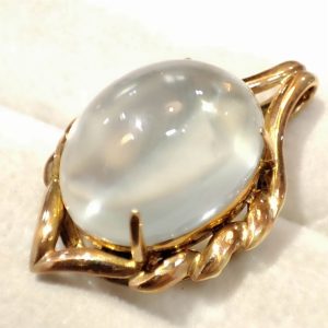 K18 18金 ムーンストーン ネックレストップ