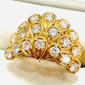 K18リング メレダイヤ 1.02ct
