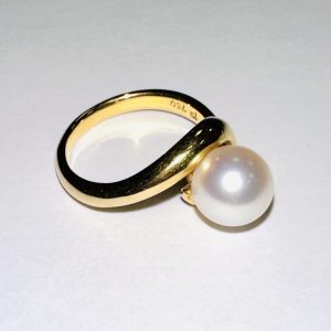 K18 18金 パール リング