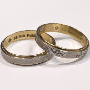 K18 Pt850 ハーフ ペアリング