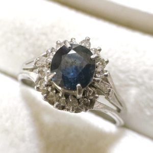 Pt900(プラチナ900) サファイアリング