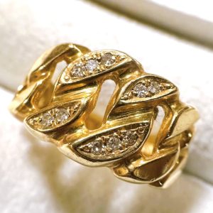 K18(18金) メレダイヤリング