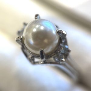 Pt900 パール リング
