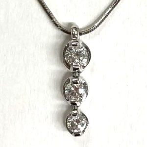 Pt900 ダイヤモンド ネックレス