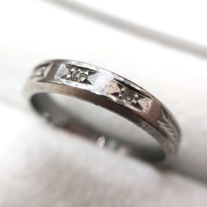 Pt900 メレ ダイヤモンド リング