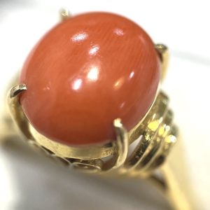 K18 18金 サンゴリング