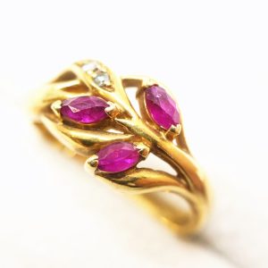 K18 ルビーリング