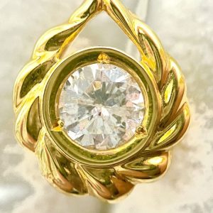 K18 ネックレス トップ ダイヤモンド 0.26ct