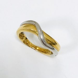 K18 Pt900 コンビリング