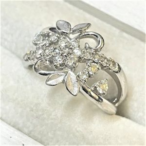K18WG メレダイヤ リング 750 18金 ホワイトゴールド