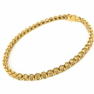 K18 18金 メレダイヤ ブレスレット