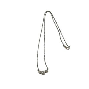 Pt850 ダイヤ付きネックレス