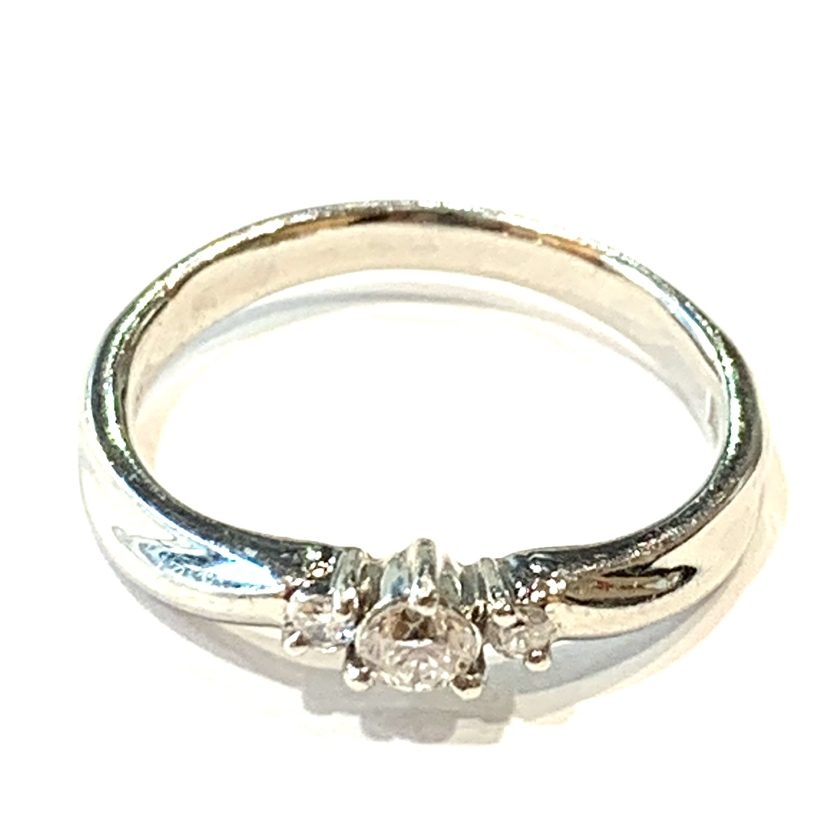 Pt1000 リング 0.12ct ダイヤモンド