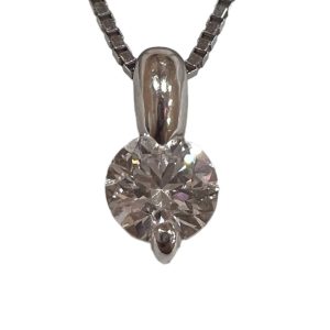Pt850(プラチナ850) ダイヤモンド 0.328ct ネックレス