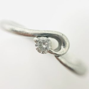 Pt900 メレダイヤ0.1ct付リング