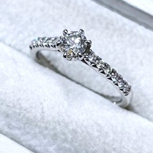 Pt950 ダイヤ メレダイヤ リング プラチナ950