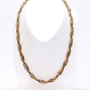 K18/Pt850 コンビ ネックレス