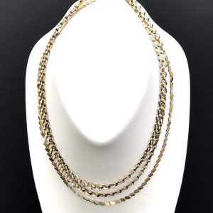 K18/Pt850 コンビネックレス