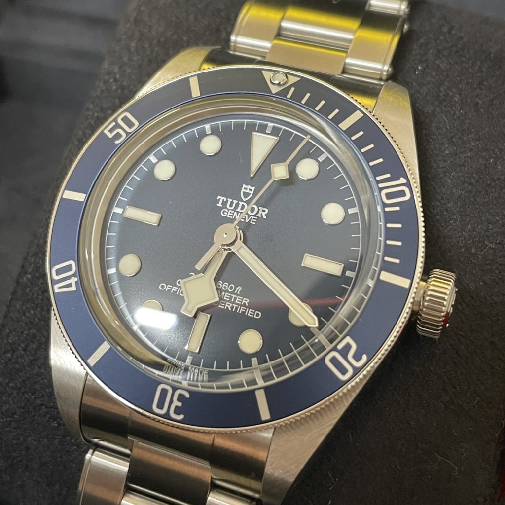 Tudor チュードル 腕時計 79030B ブラックベイ フィフティエイト SSブレス ブルー チュードル