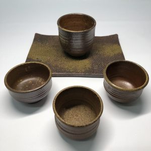 備前焼の茶碗セット