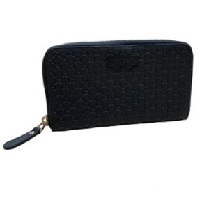 GUCCI グッチ アウトレット マイクロ グッチ シマ ラウンドファスナー 長財布