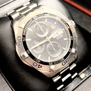 TAG Heuer アクアレーサー クロノグラフ 黒文字盤 自動巻き タグホイヤー