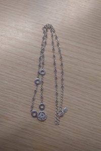 K18WG　ダイヤモンドネックレス