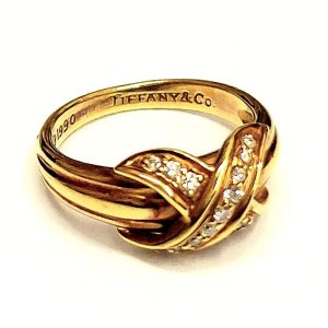 Tiffany K18 シグネチャー リング