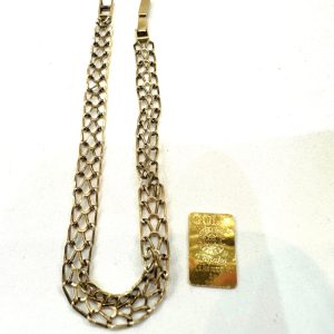 18金(K18)ネックレスと24金(K24)プレートの貴金属|群馬県桐生市