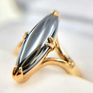 ヘマタイトリング 指輪 18金 K18｜前橋市南町