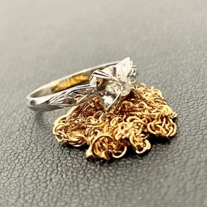 K18ネックレス / Pt900リング