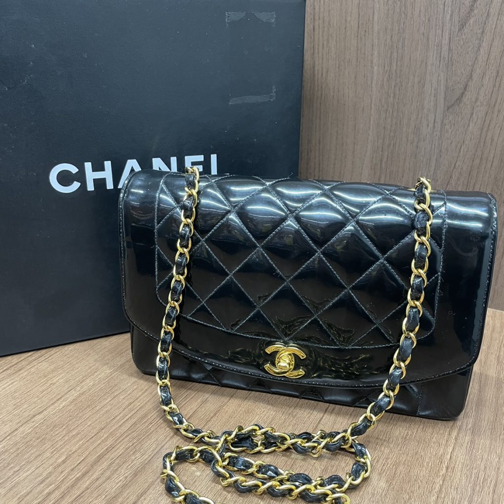 シャネル マトラッセ25 エナメル ブラック CHANELの買取実績 | 買取 