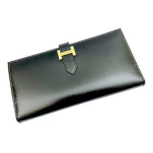 Hermes エルメス ベアンスフレ ボックスカーフ 財布