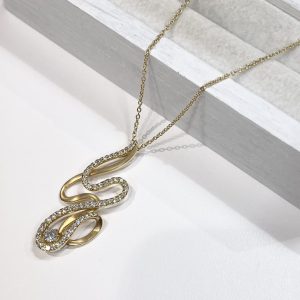 K18 18金 メレダイヤモンド ネックレス