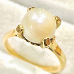 K18(18金) パールリング