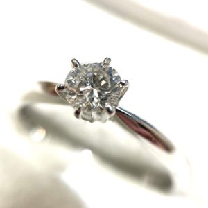 Pt900 ダイヤモンドリング 0.34ct