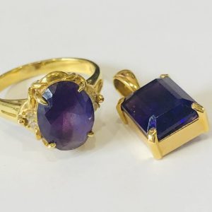 K18 アメジストリング&トップ