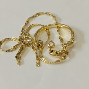 K18(18金)ネックレス&リング