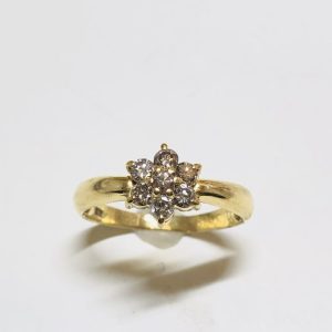 K18(18金) メレダイヤ リング