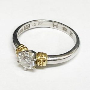 K18/Pt900 ダイヤモンド リング