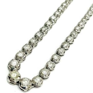 Pt850 ダイヤモンド3.00ct付き ネックレス