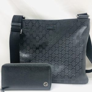 GUCCI(グッチ)GGインプリメント ショルダーバッグ&GGインターロッキング 長財布