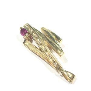 K18 ルビー トップ