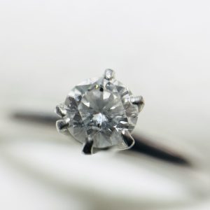 Pt850 プラチナ 0.30Ct ダイヤモンドリング