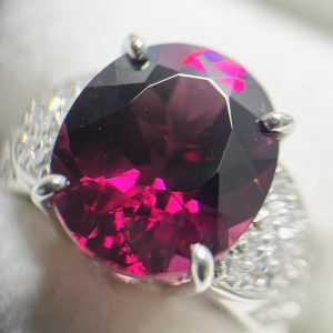 Pt1000 プラチナ 5.37Ct ガーネット リング