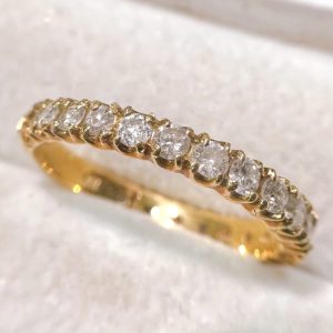 K18(18金) メレダイヤリング