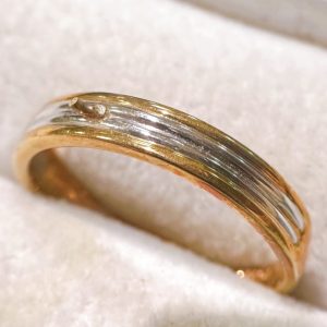 K18(18金)/Pt900(プラチナ900) コンビリング